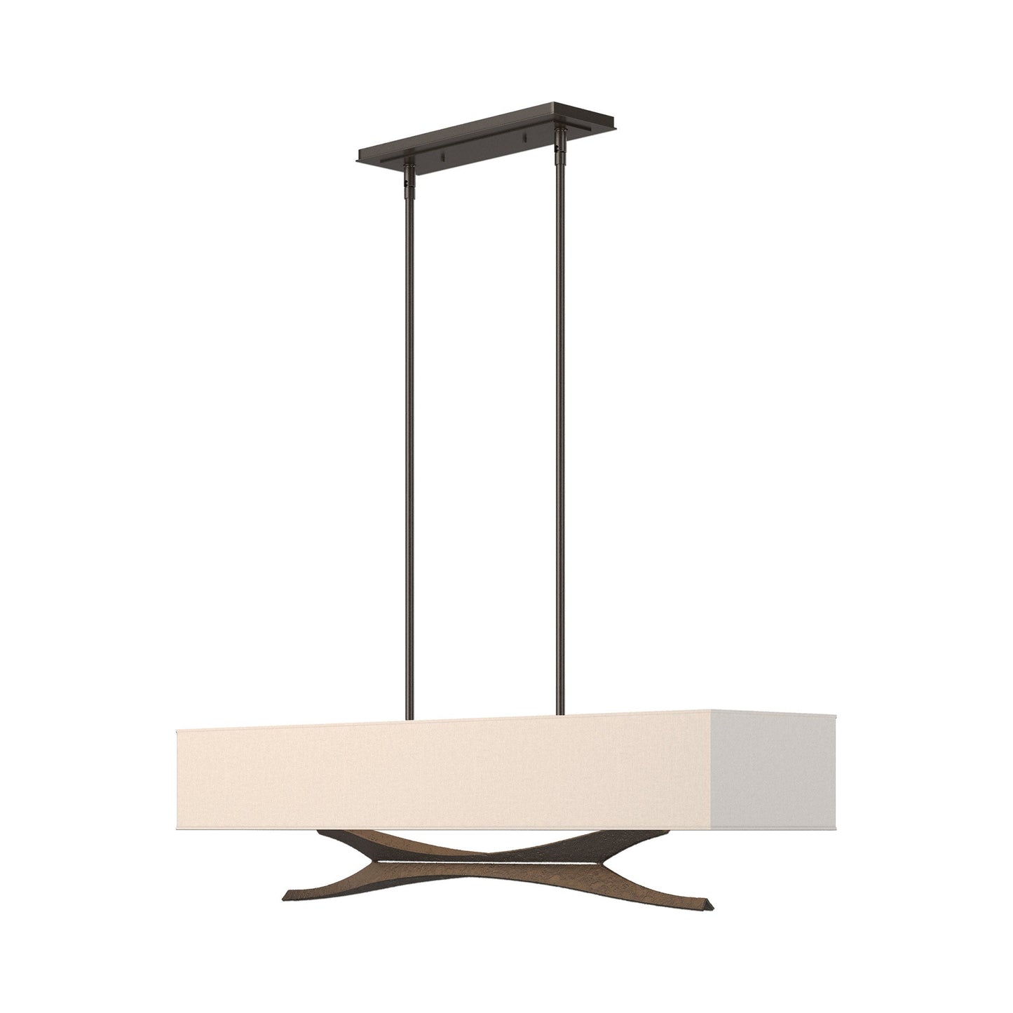 Moreau Pendant Light in Oil Rubbed Bronze (Flax).