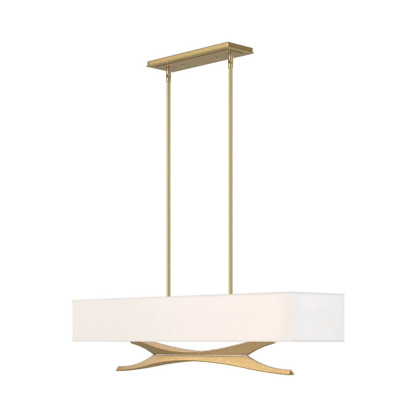 Moreau Pendant Light in Modern Brass (Natural Anna).
