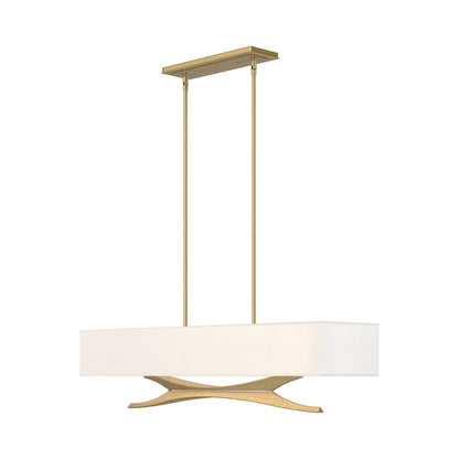 Moreau Pendant Light in Modern Brass (Natural Anna).