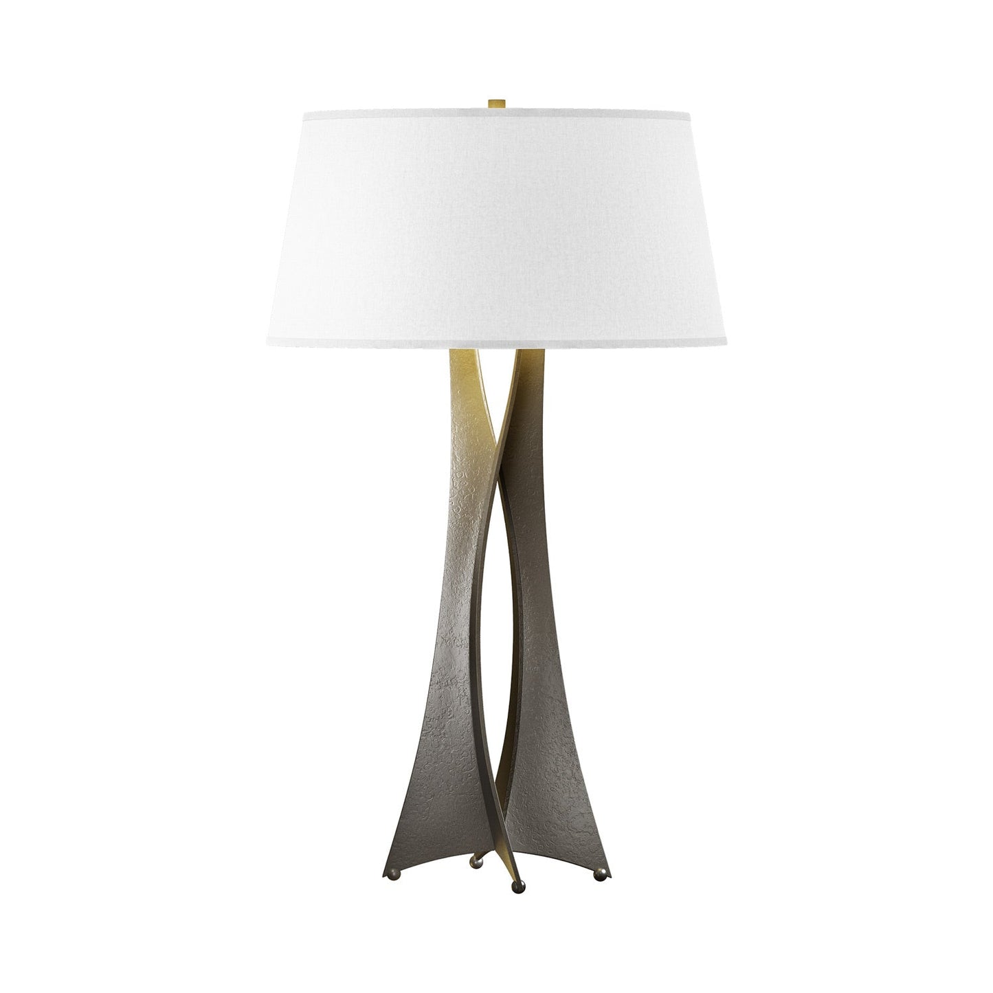 Moreau Tall Table Lamp in Dark Smoke (Flax).