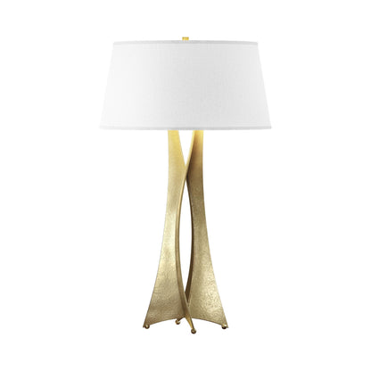 Moreau Tall Table Lamp in Modern Brass (Flax).