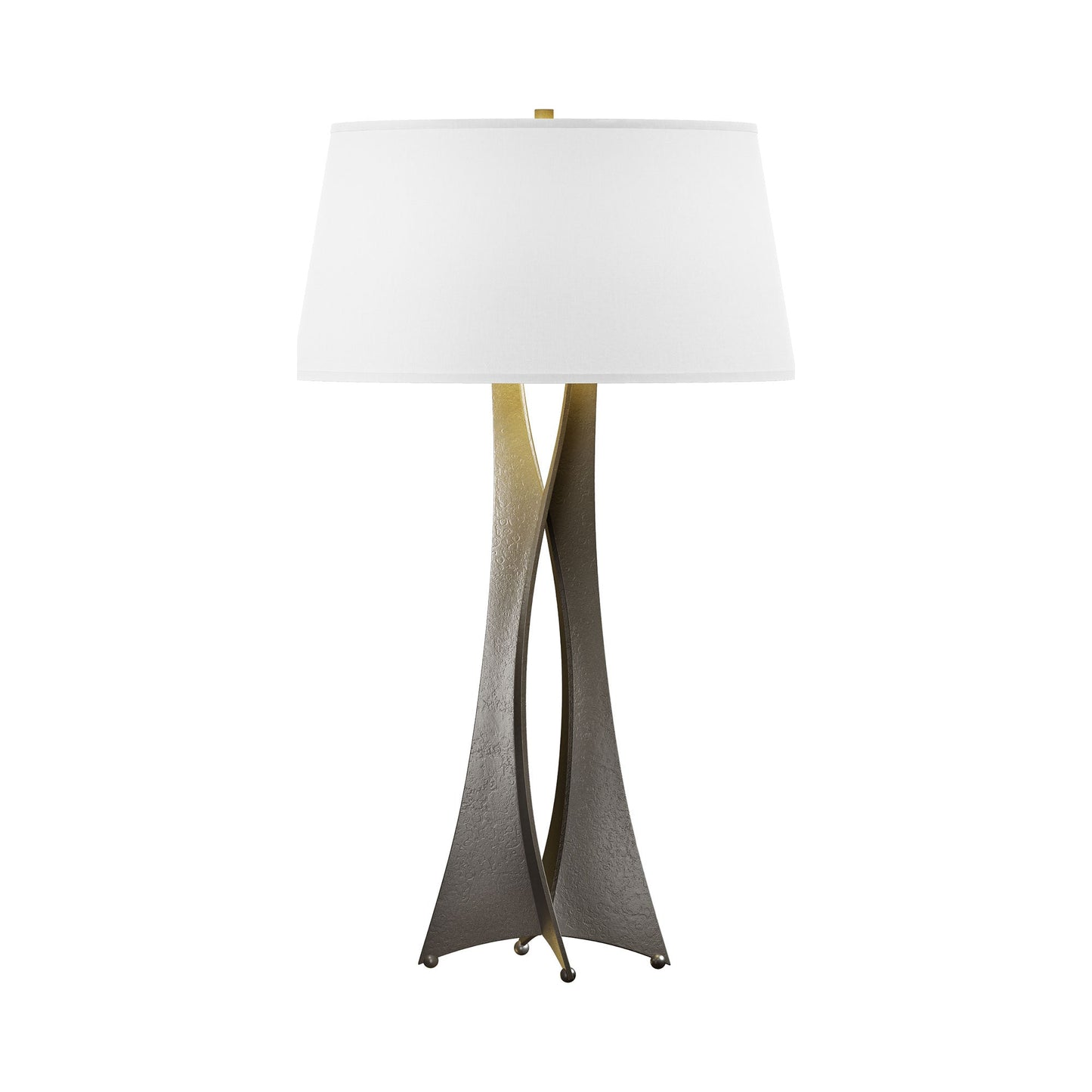 Moreau Tall Table Lamp in Dark Smoke (Natural Anna).
