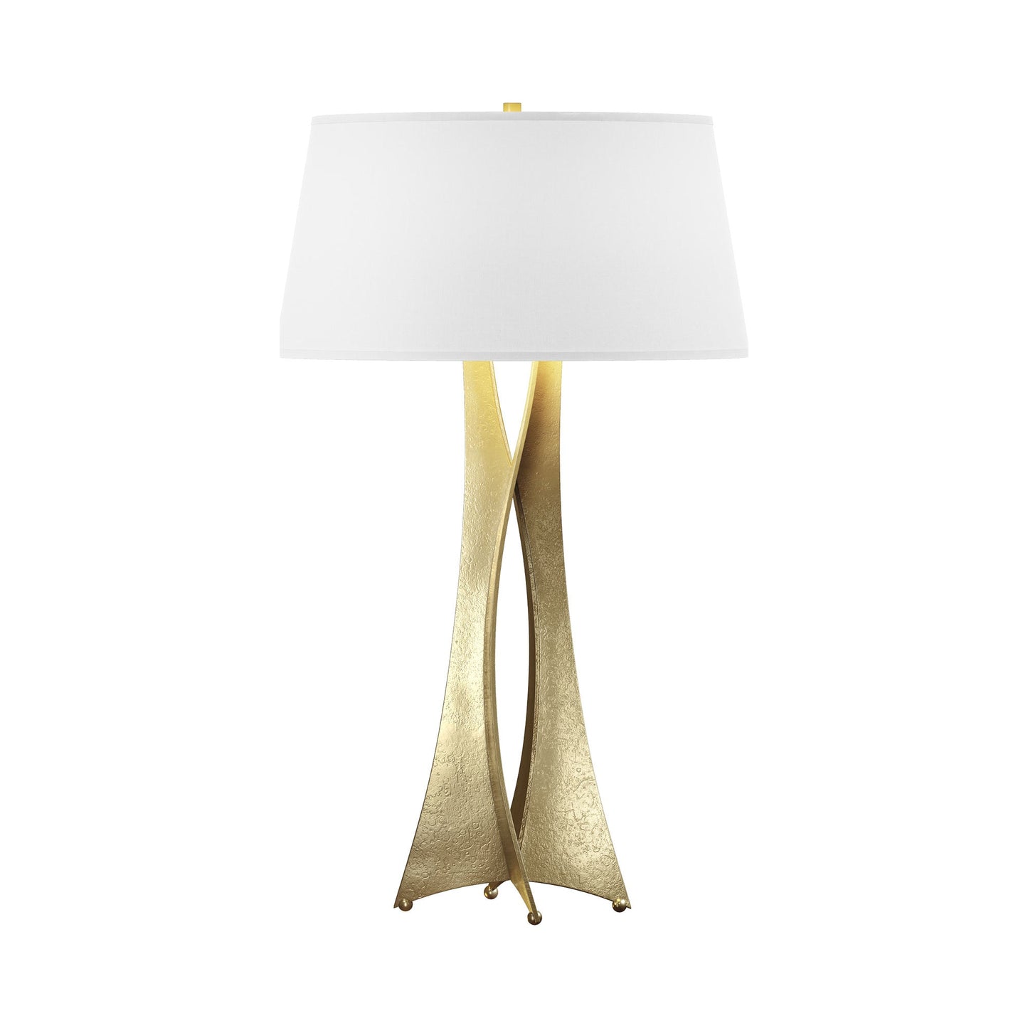 Moreau Tall Table Lamp in Modern Brass (Natural Anna).