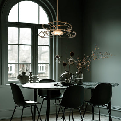 Muse LED Pendant Light in living room.