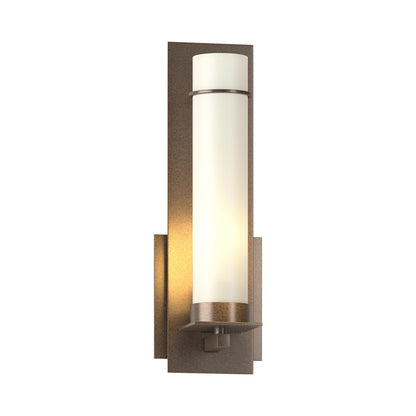 New Town Bath Wall Light in Bronze (Opal Glass).