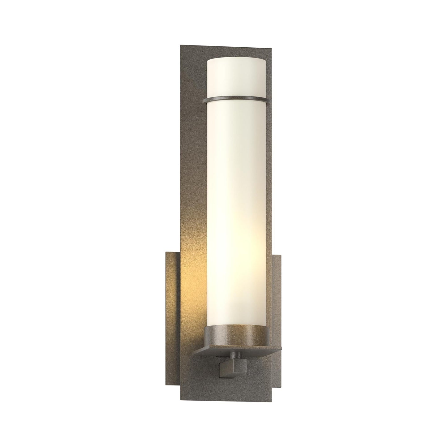 New Town Bath Wall Light in Dark Smoke (Opal Glass).
