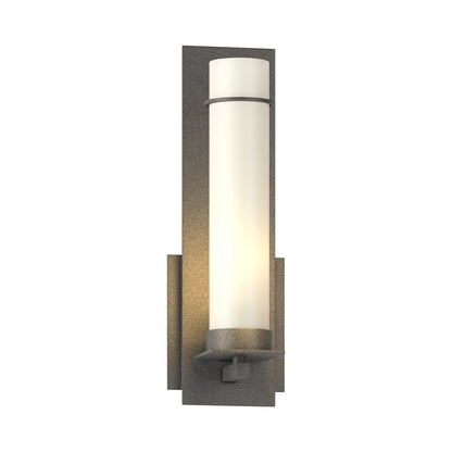 New Town Bath Wall Light in Natural Iron (Opal Glass).