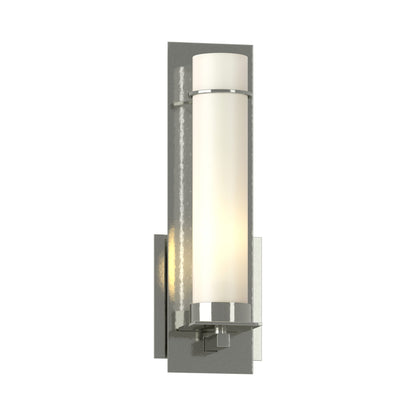 New Town Bath Wall Light in Sterling (Opal Glass).