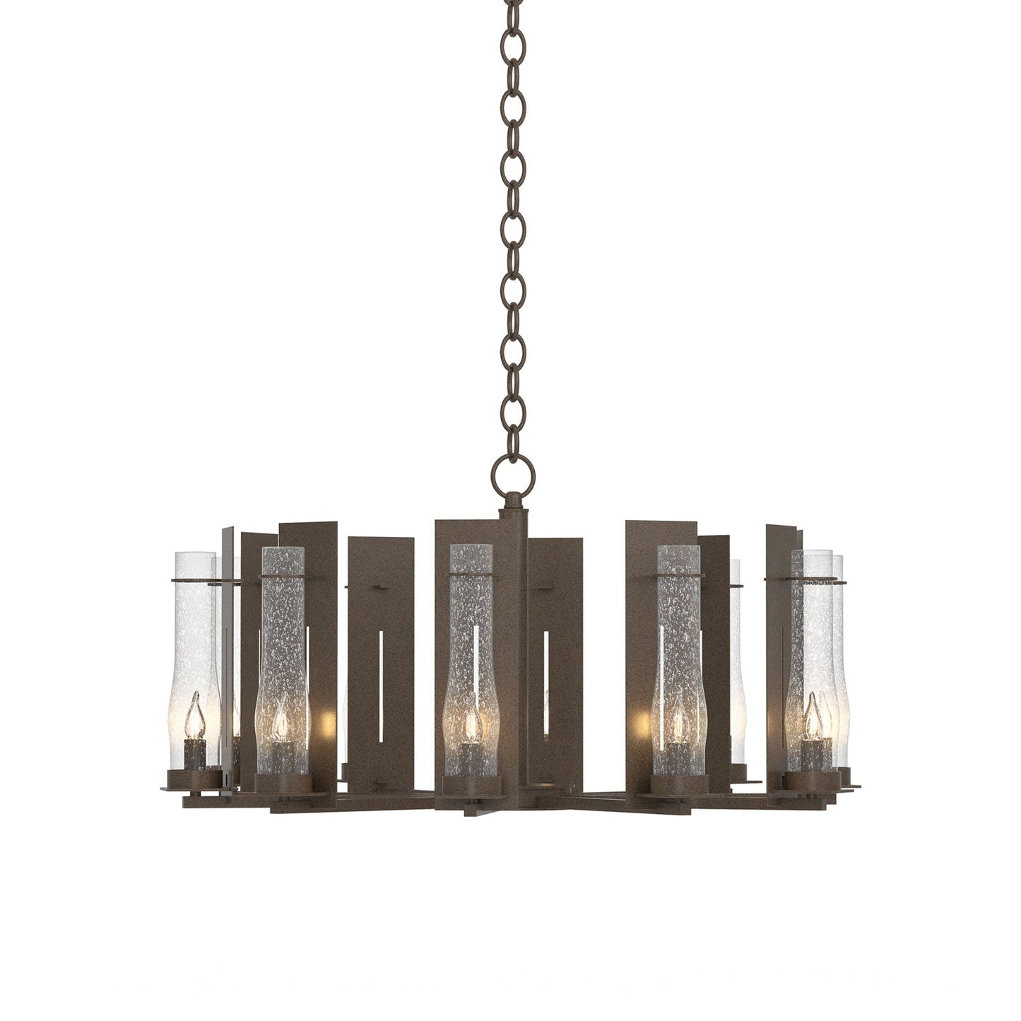 New Town Chandelier in Bronze.
