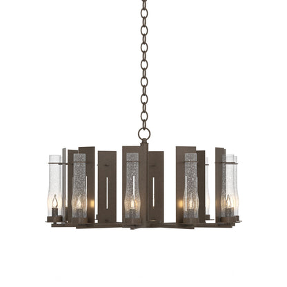 New Town Chandelier in Bronze.