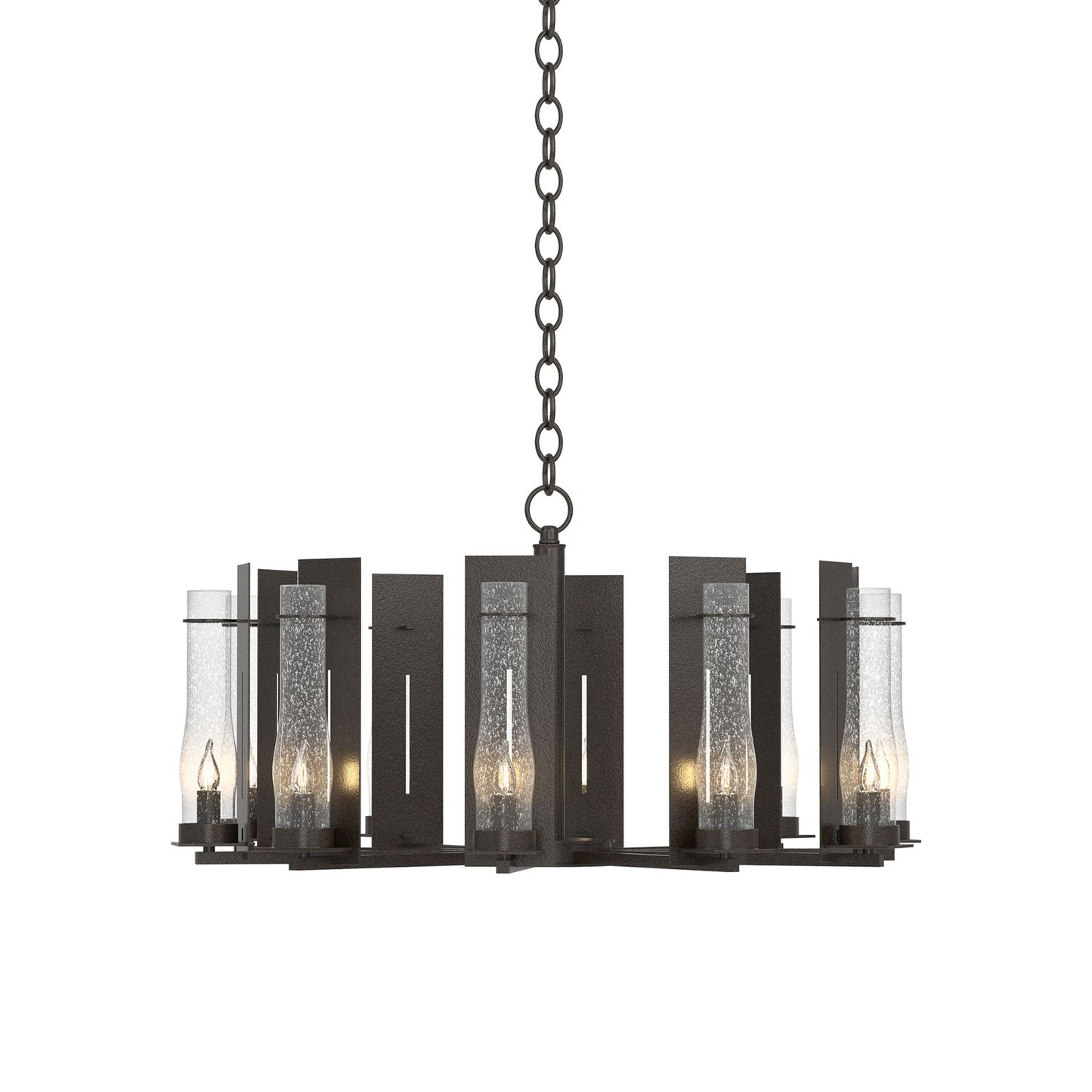 New Town Chandelier in Oil Rubbed Bronze.