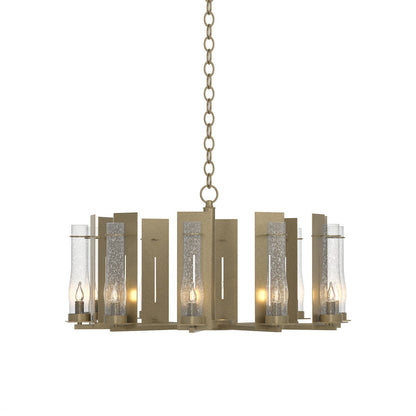 New Town Chandelier in Soft Gold.