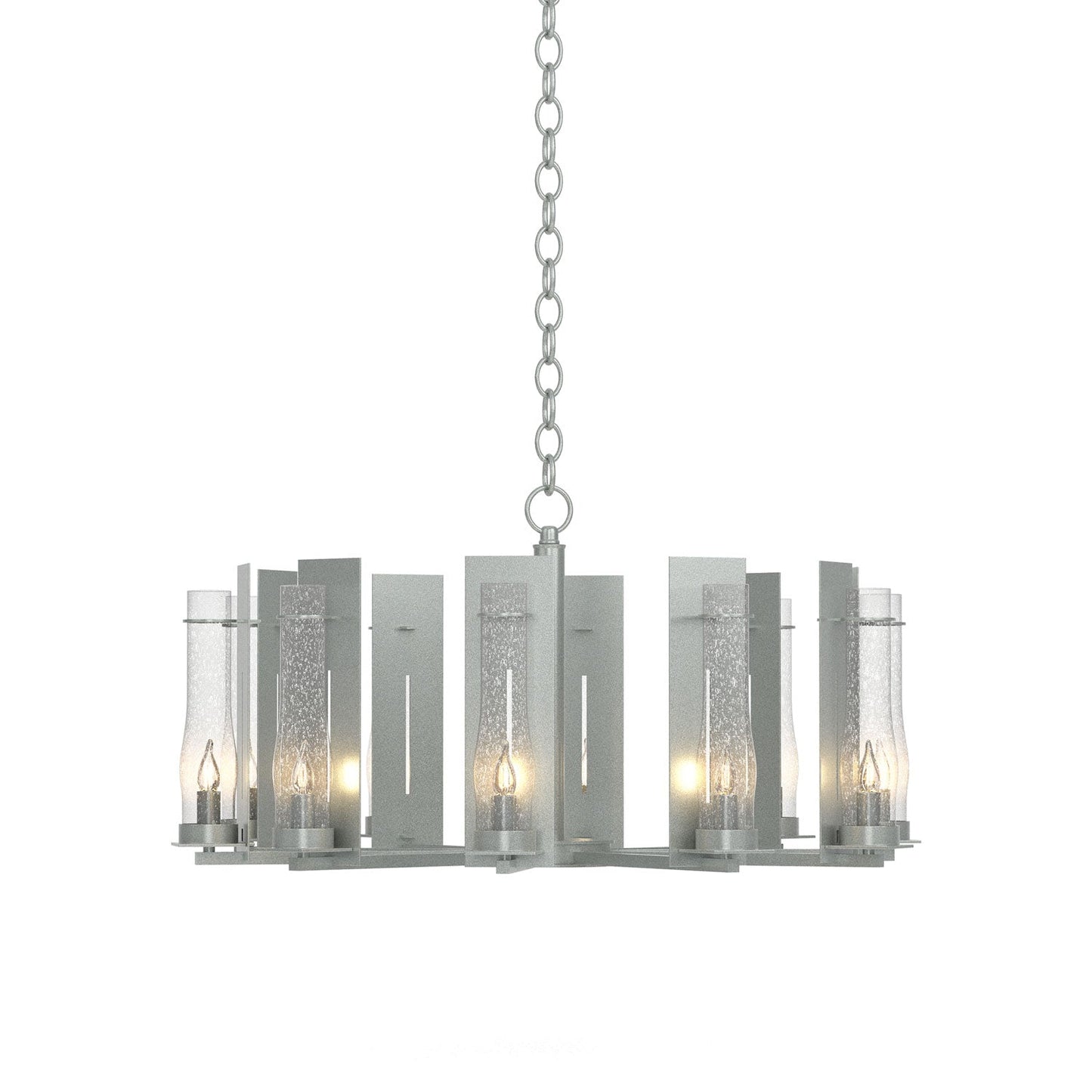 New Town Chandelier in Vintage Platinum.