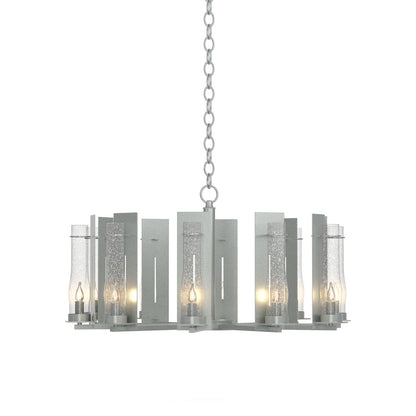 New Town Chandelier in Vintage Platinum.