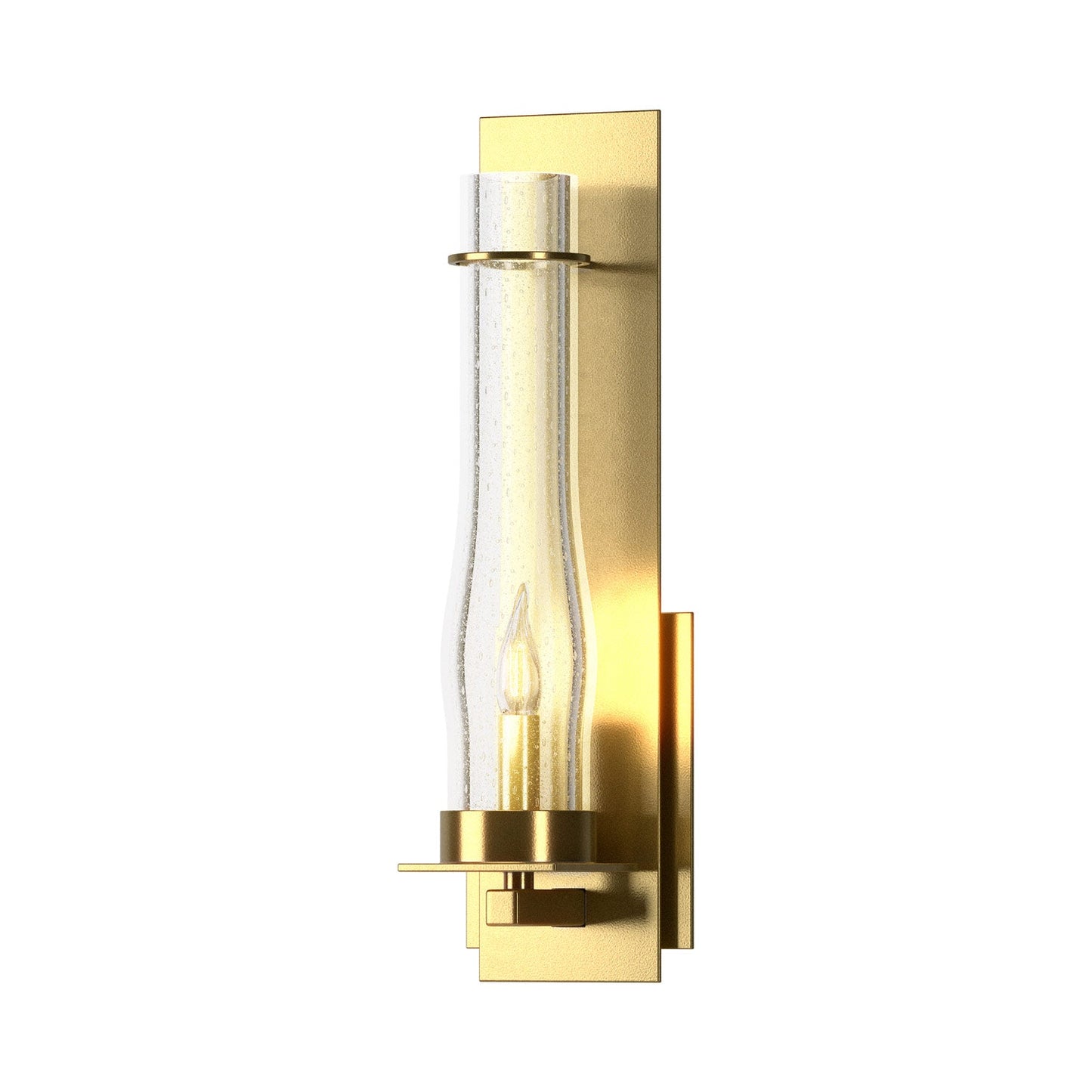 New Town Wall Light in Modern Brass (Large).