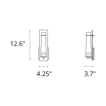 New Town Wall Light - line drawing.