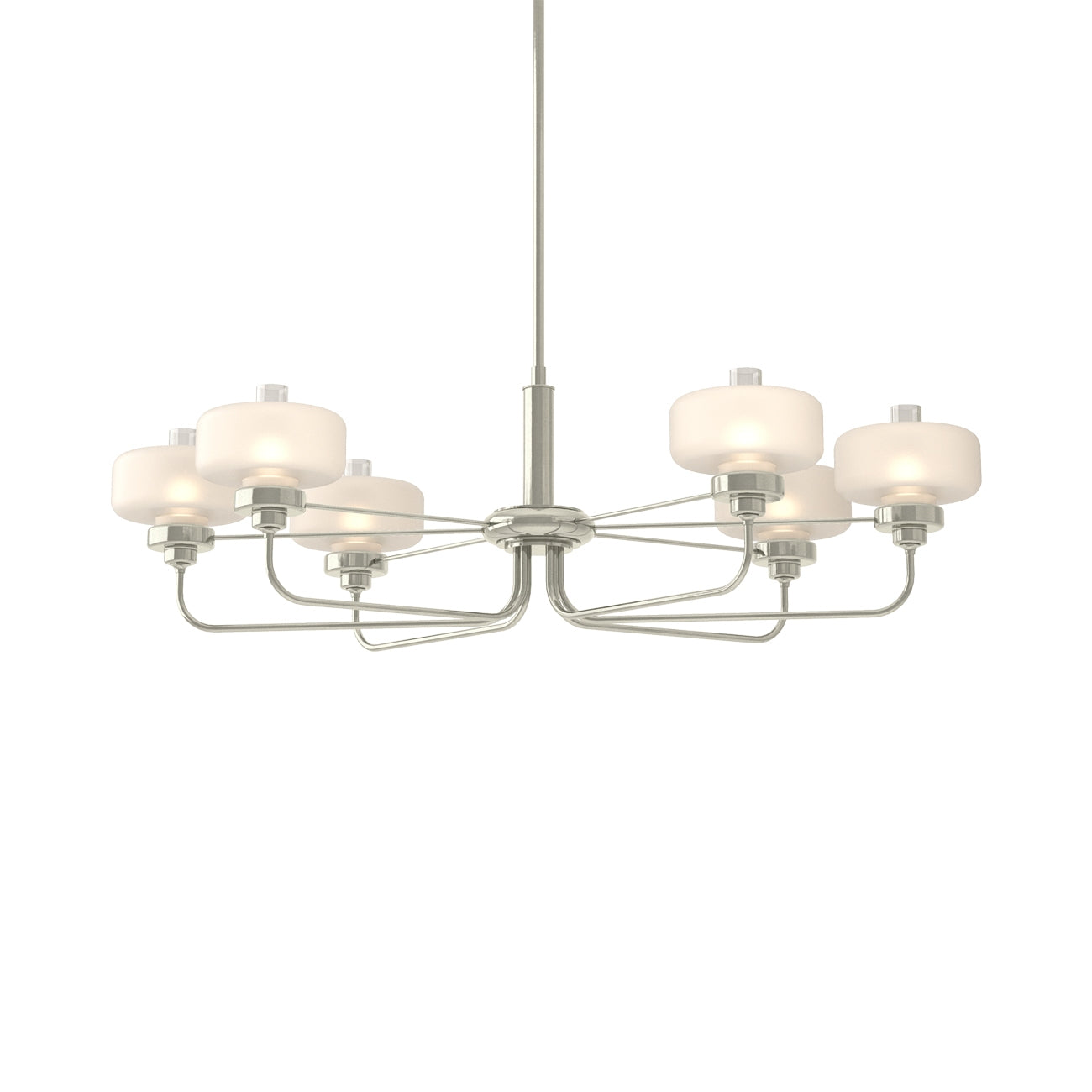 Nola Pendant Light in Sterling/Frost with Clear Glass.