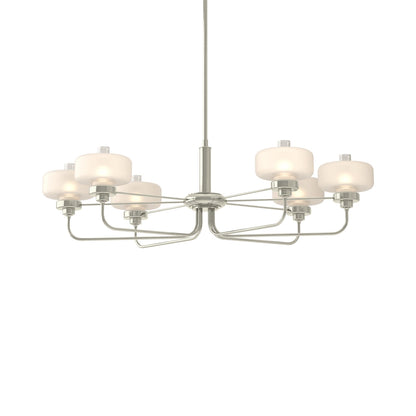 Nola Pendant Light in Sterling/Frost with Clear Glass.