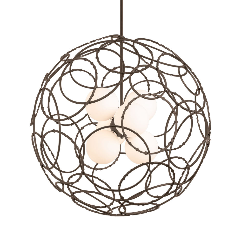 Olympus Orb Pendant Light in Bronze.