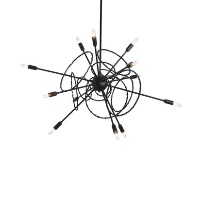 Olympus Starburst Pendant Light in Black.