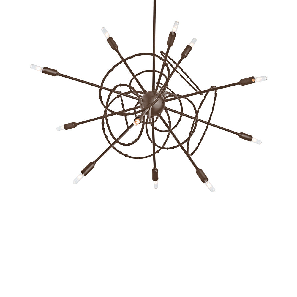 Olympus Starburst Pendant Light in Bronze.