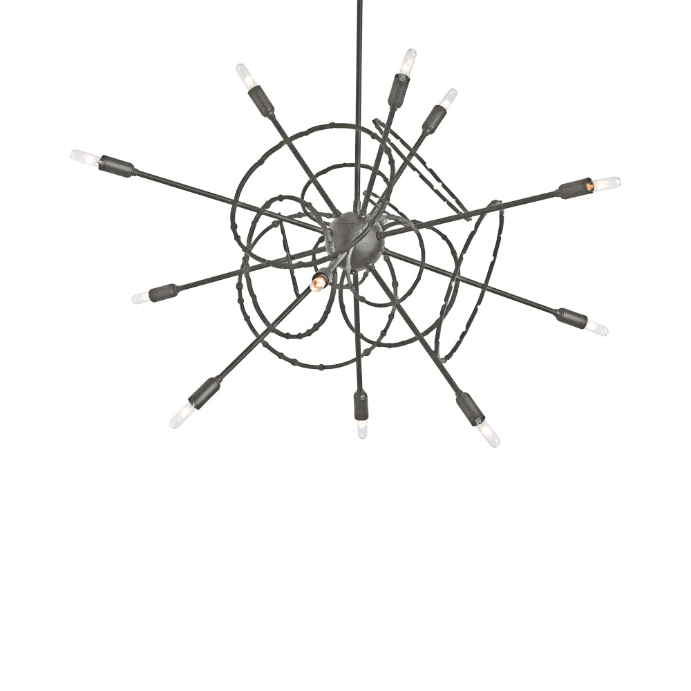 Olympus Starburst Pendant Light in Natural Iron.