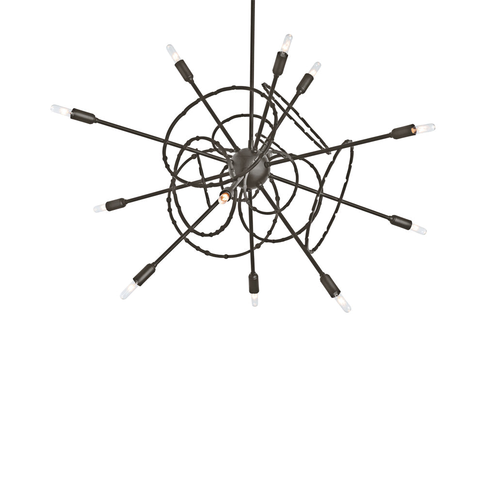 Olympus Starburst Pendant Light in Oil Rubbed Bronze.