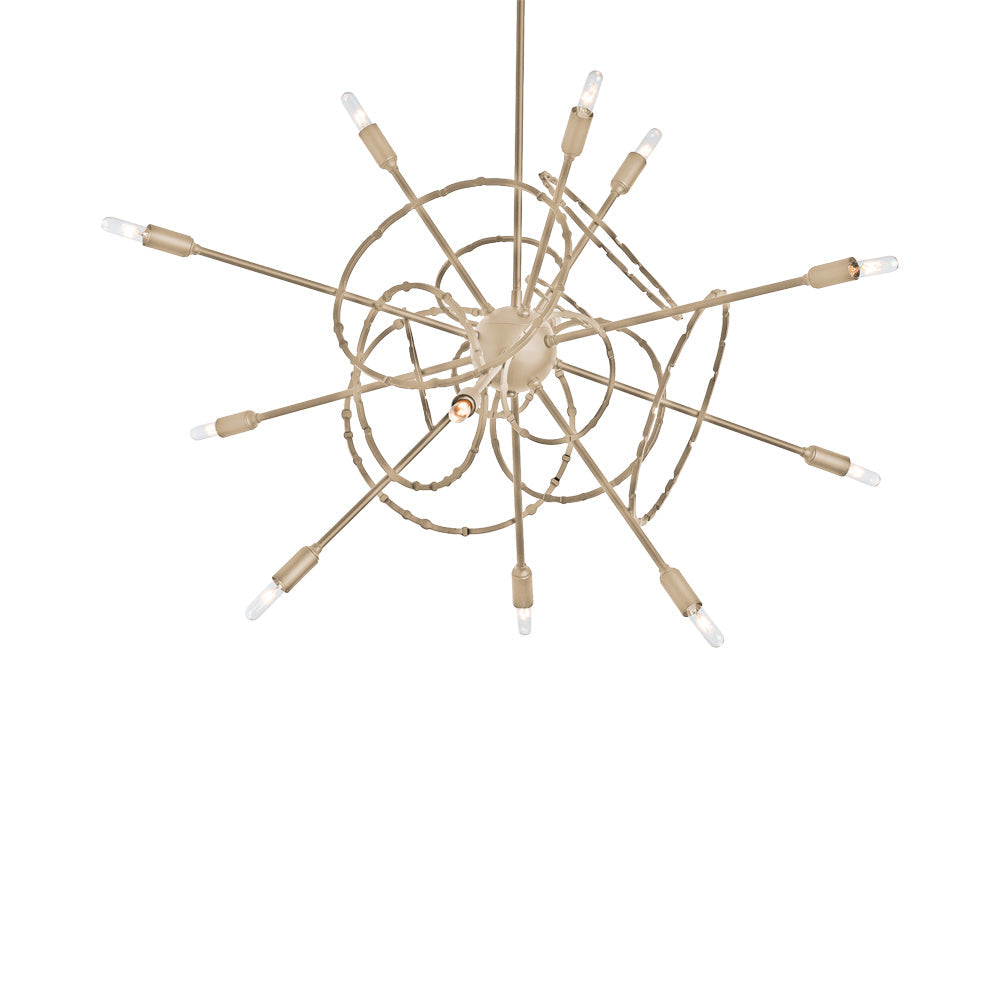 Olympus Starburst Pendant Light in Soft Gold.