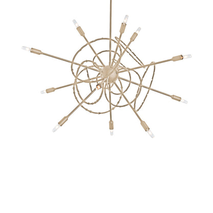 Olympus Starburst Pendant Light in Soft Gold.