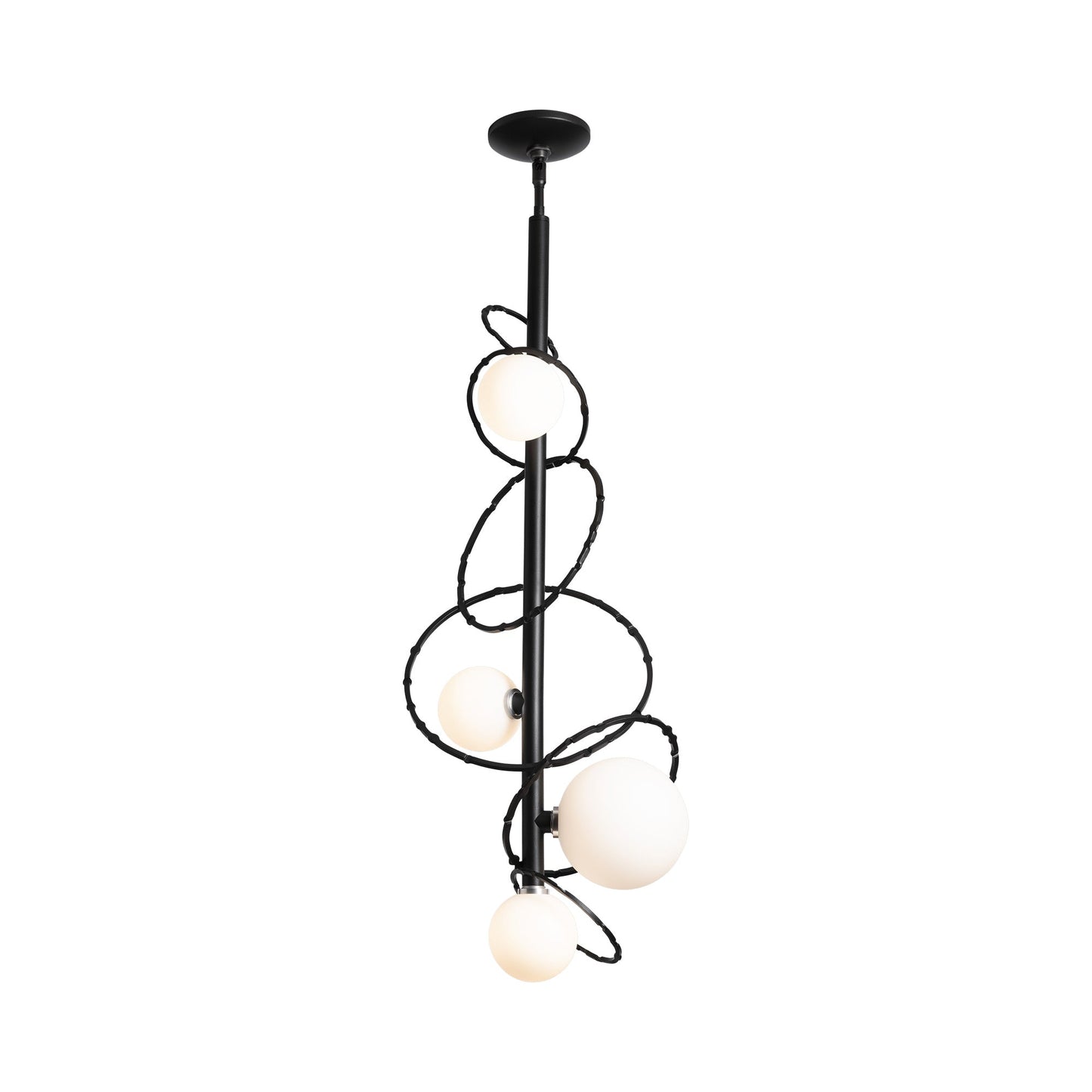 Olympus Vertical Pendant Light in Black.