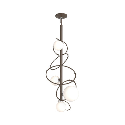Olympus Vertical Pendant Light in Bronze.
