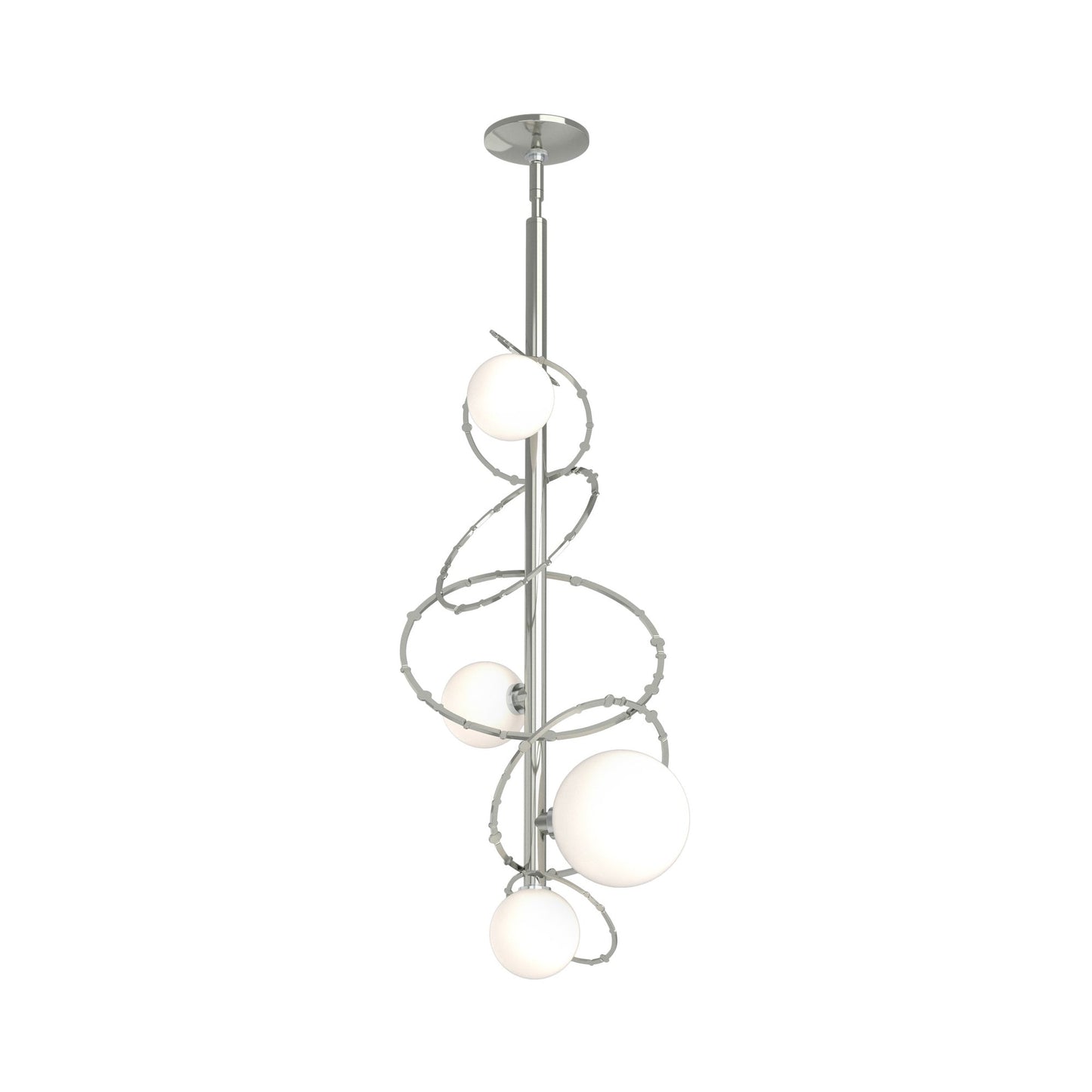 Olympus Vertical Pendant Light in Sterling