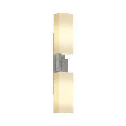 Ondrian Bath Wall Light in Vintage Platinum.