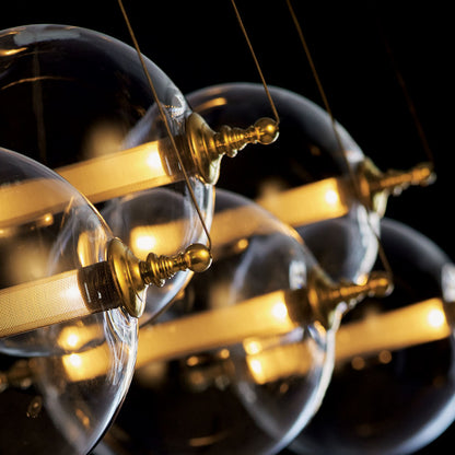 Otto Sphere Linear Pendant Light in Detail.