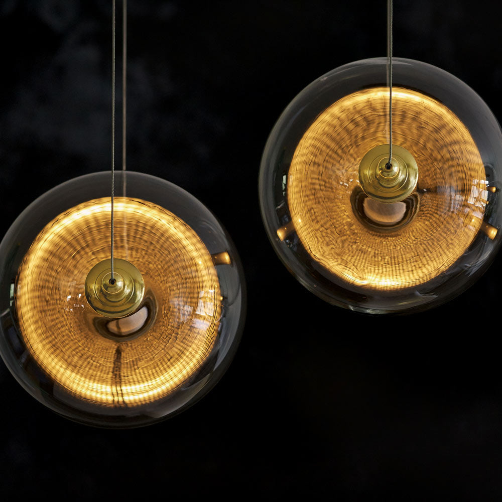 Otto Sphere Linear Pendant Light in Detail.