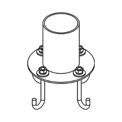 Outdoor Round Pier Mount Kit in Detail.