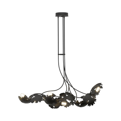 Pangea Linear Pendant Light in Black.