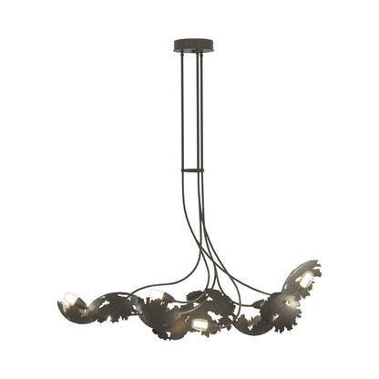 Pangea Linear Pendant Light in Dark Smoke.