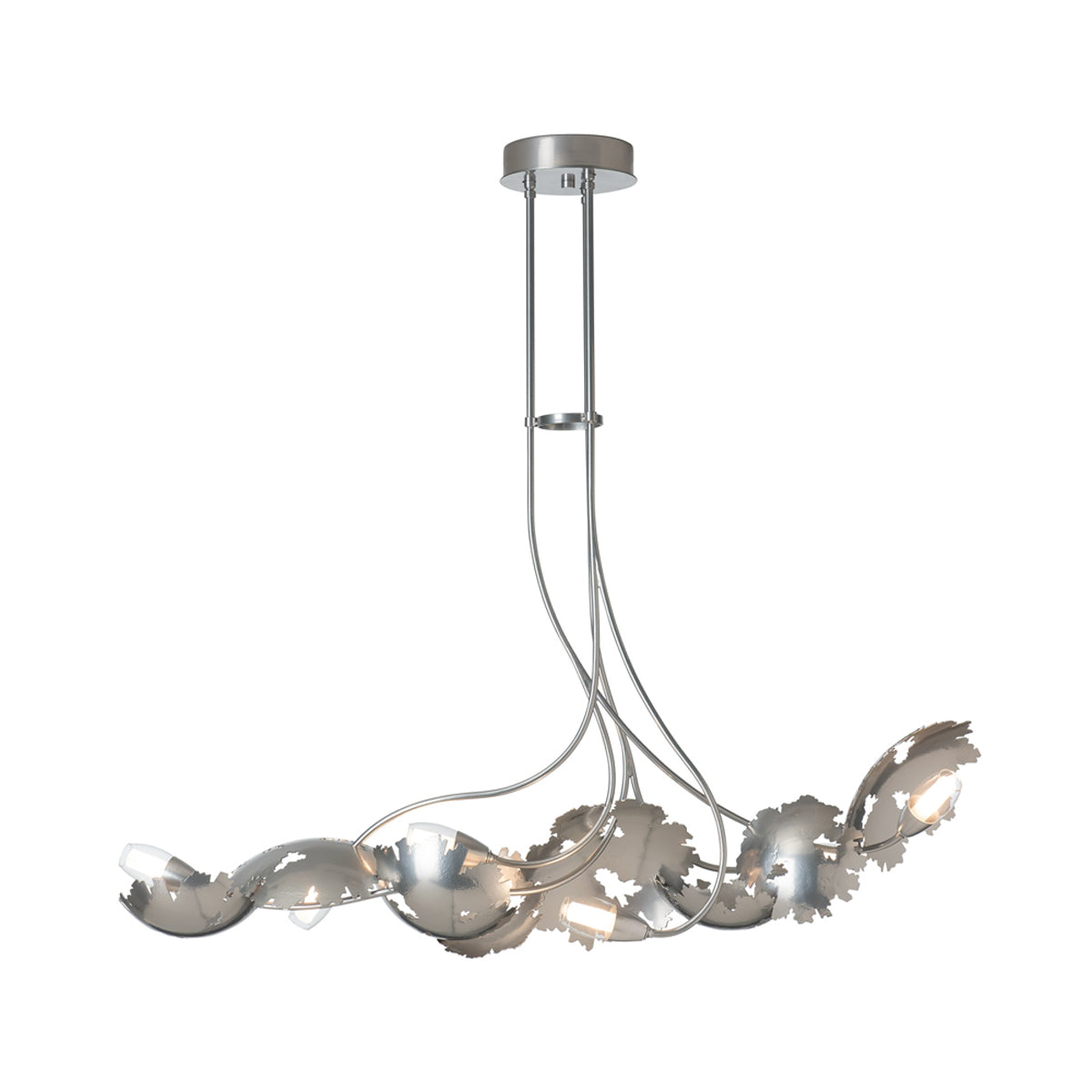 Pangea Linear Pendant Light in Sterling.