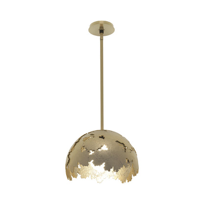 Pangea Pendant Light in Modern Brass.