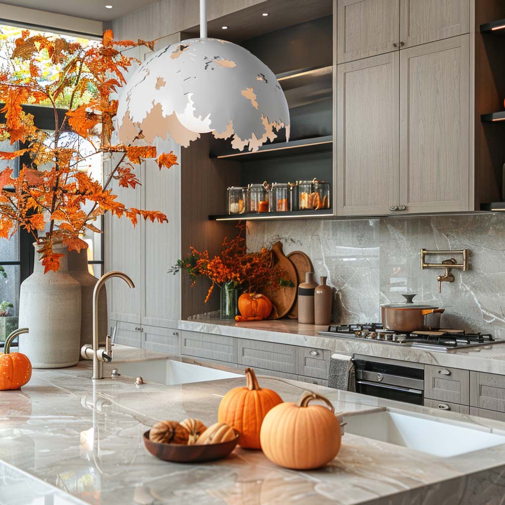 Pangea Pendant Light in kitchen.