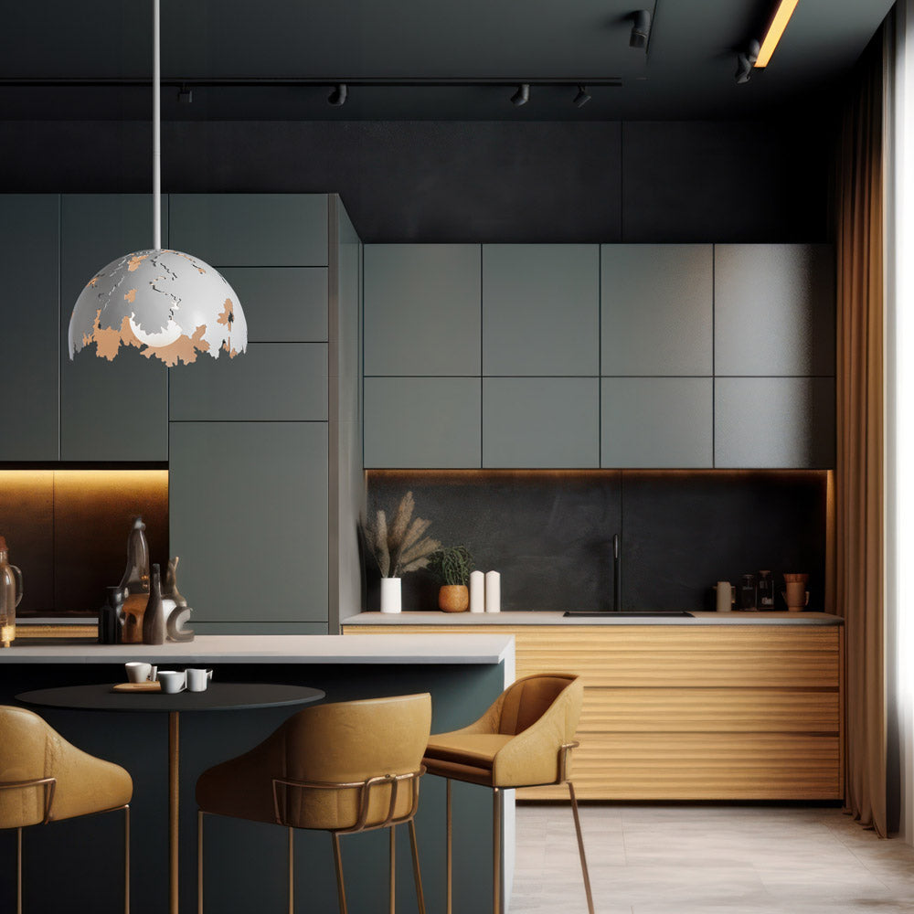 Pangea Pendant Light in kitchen.