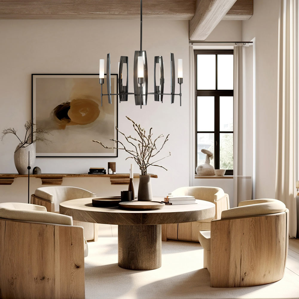 Passage Circular Pendant Light in living room.
