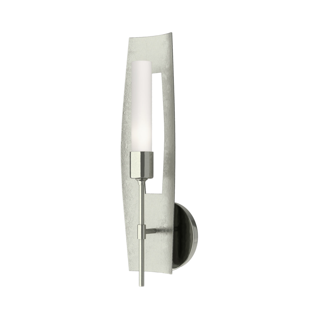 Passage Wall Light in Sterling/Frosted Glass.