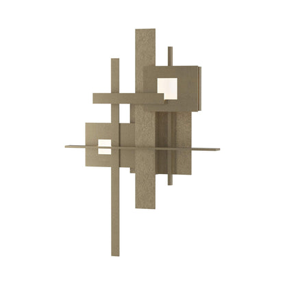 Planar LED Wall Light in Soft Gold.