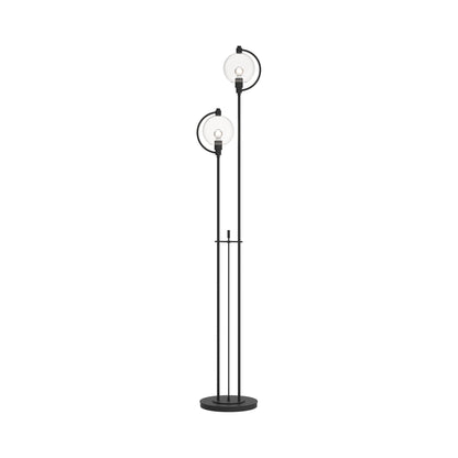 Pluto Floor Lamp in Black (Clear Glass).