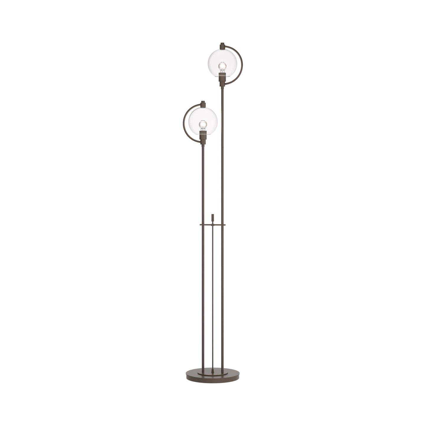 Pluto Floor Lamp in Bronze (Clear Glass).