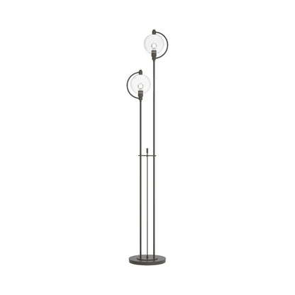 Pluto Floor Lamp in Dark Smoke (Clear Glass).