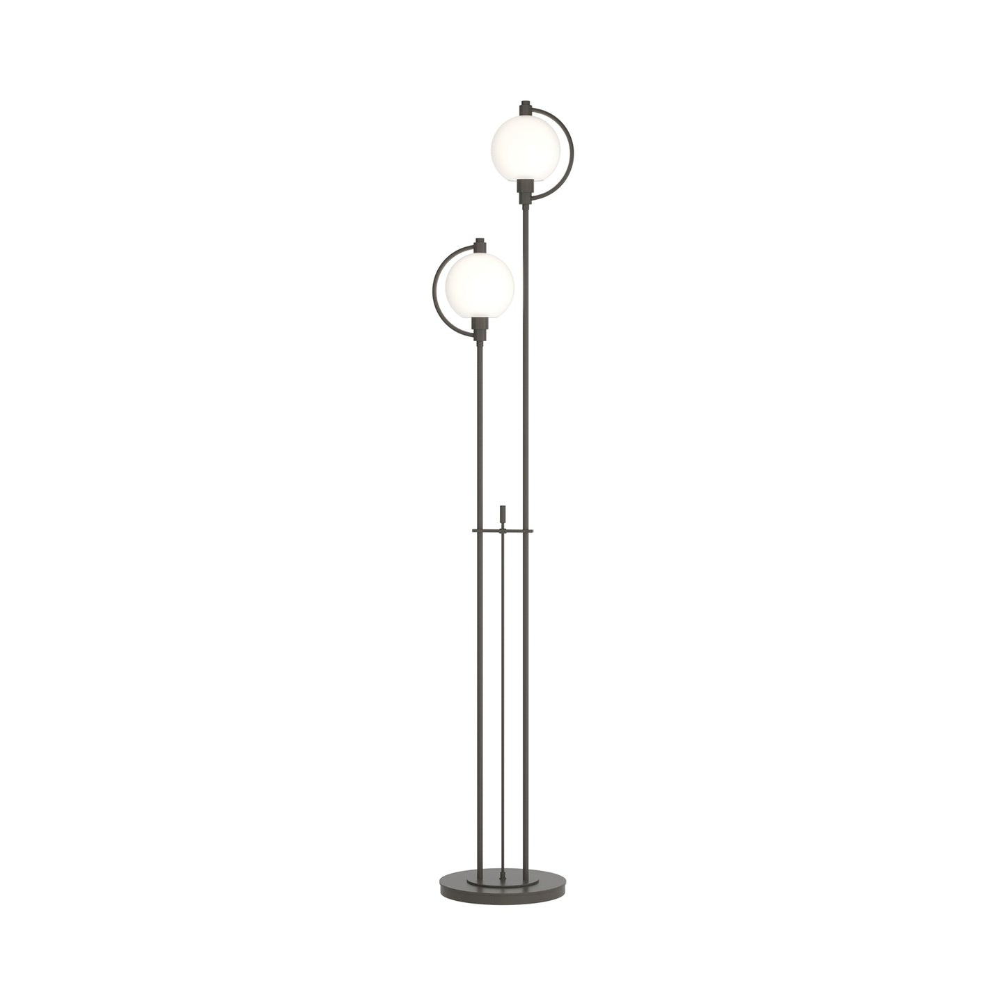 Pluto Floor Lamp in Dark Smoke (Opal Glass).