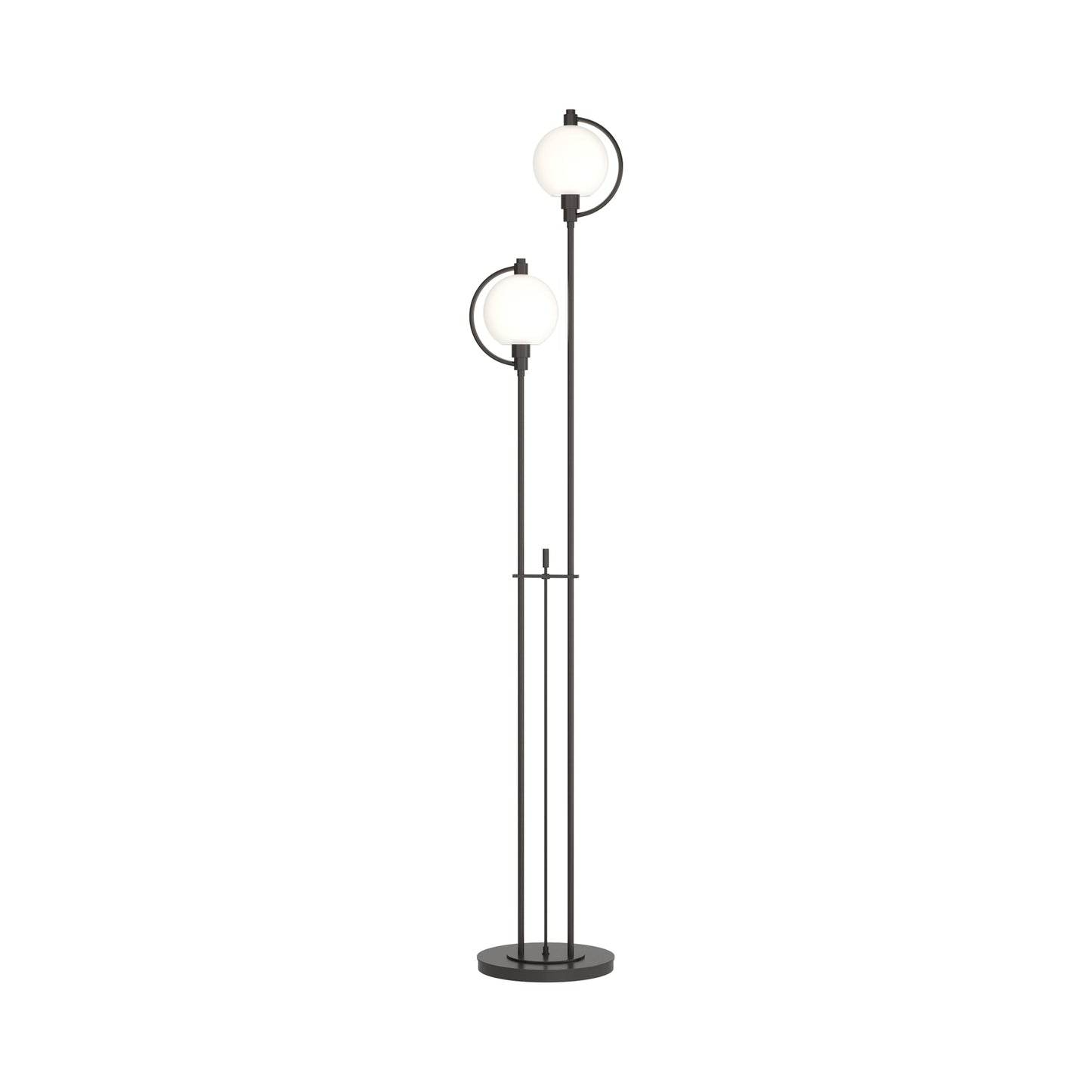Pluto Floor Lamp in Oil Rubbed Bronze (Opal Glass).